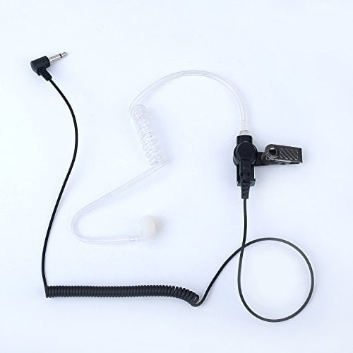 KEYBLU Transparent Acoustic Tube Surveillance Earpiece Headset for Midland walkie Talkie Radio(2 Pack